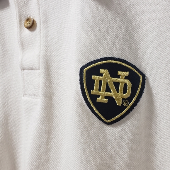 Notre Dame Polo Vintage Adidas NCAA Large - Picture 2 of 4
